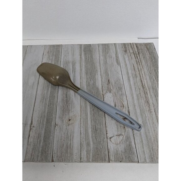 King Kraft #1 Country Blue Nylon Plastic Solid Spoon 11" Vintage - Picture 4 of 7
